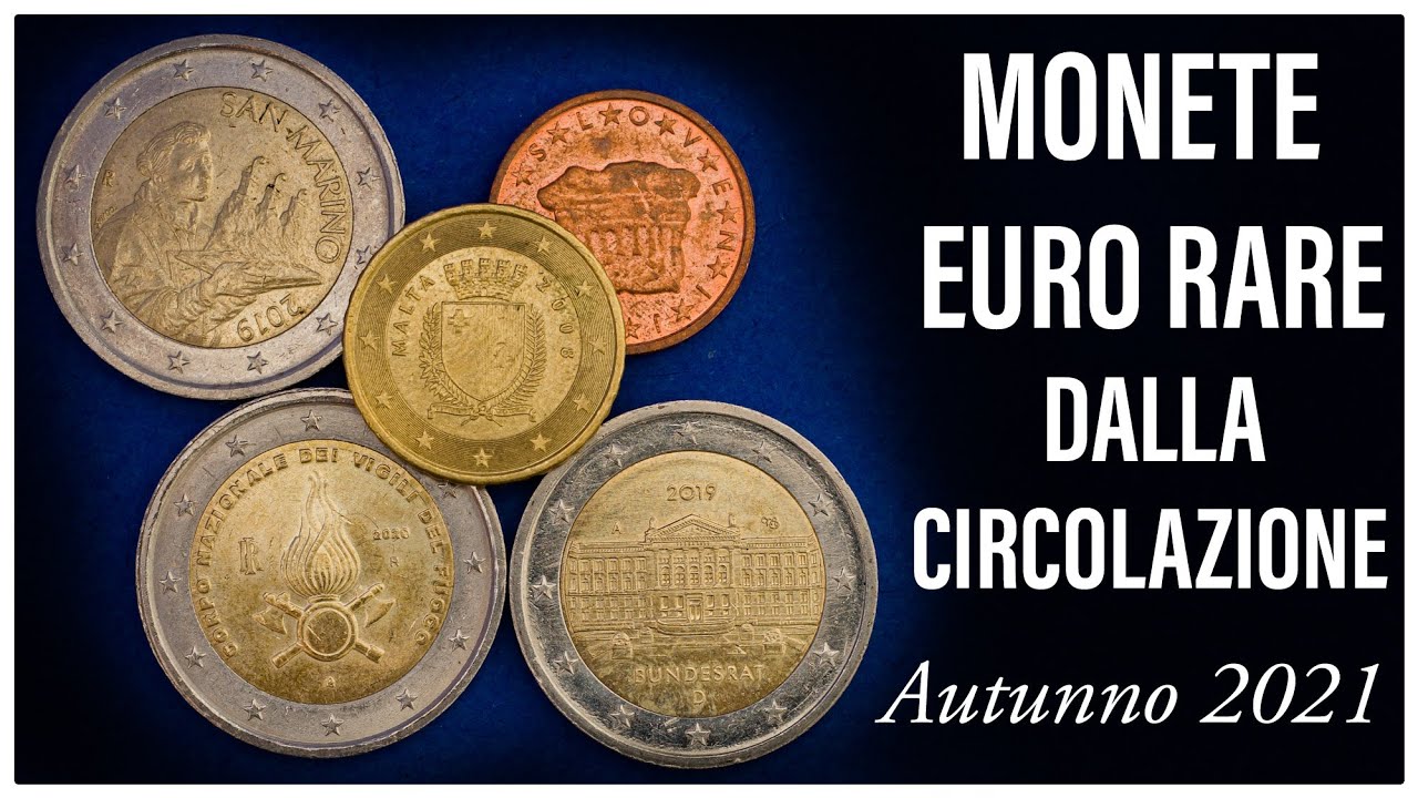 MONETE EURO RARE trovate in circolazione Autunno 2021 - Euro Coins found in circulation