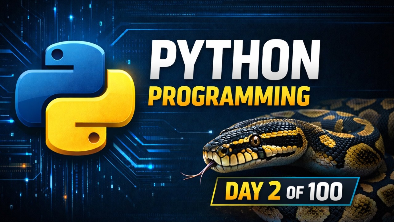 Day 2 of Python - Zero To Hero Series! 🔥