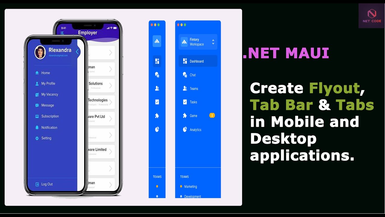 Приложения .NET Maui | Как создать всплывающее окно, панель вкладок и вкладки в мобильных и насто...