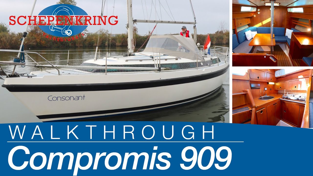 Compromis 909 for sale | Yacht Walkthrough | @ Schepenkring Lelystad | 4K