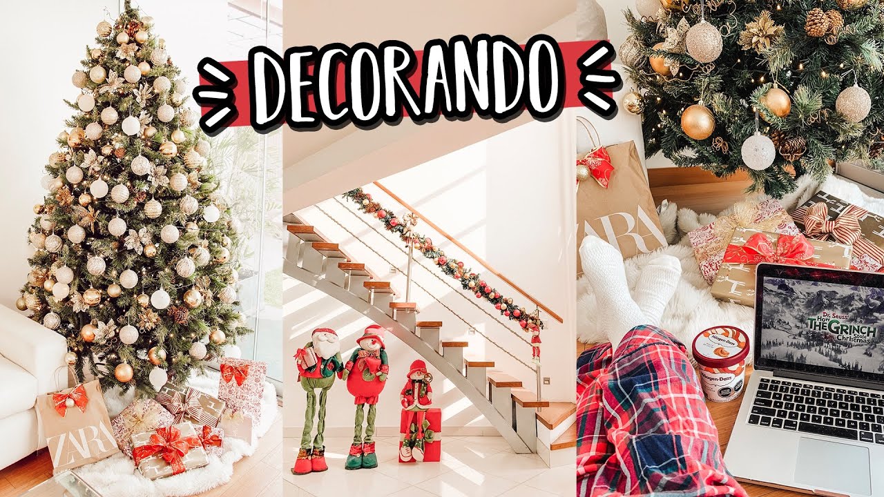 PONIENDO EL ÁRBOL DE NAVIDAD Y DECORANDO TODA LA CASA!! VLOGMAS DÍA 1