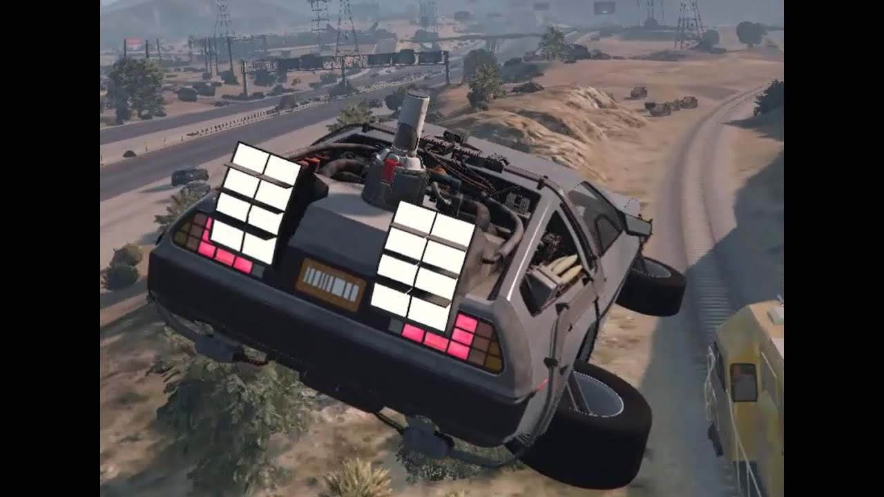 GTA V BACK TO THE FUTURE MOD Part 2