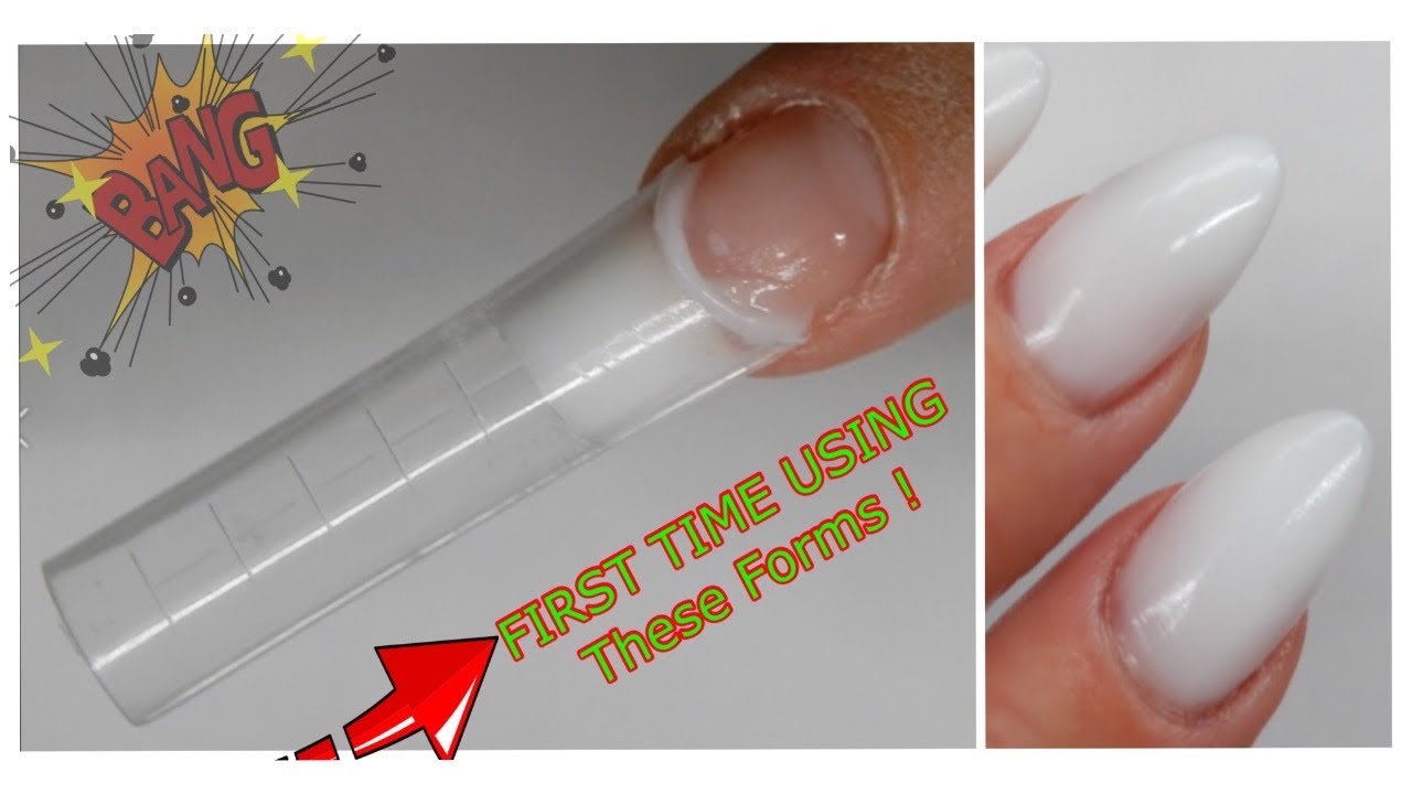 Dual Form Tips & Polygel/ FIRST TIME Using Russian Dual Form Tips !
