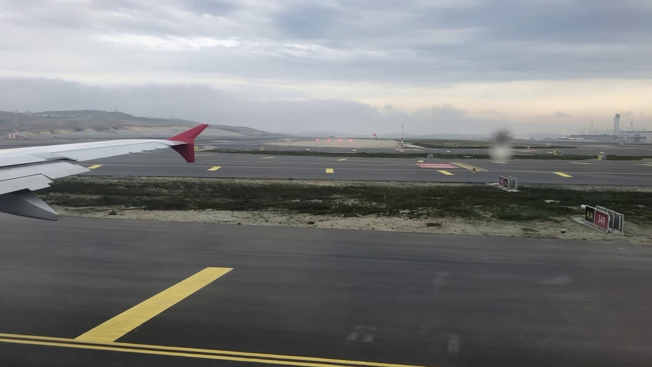 Turkish Airlines a321 take off İstanbul New Airport-İST