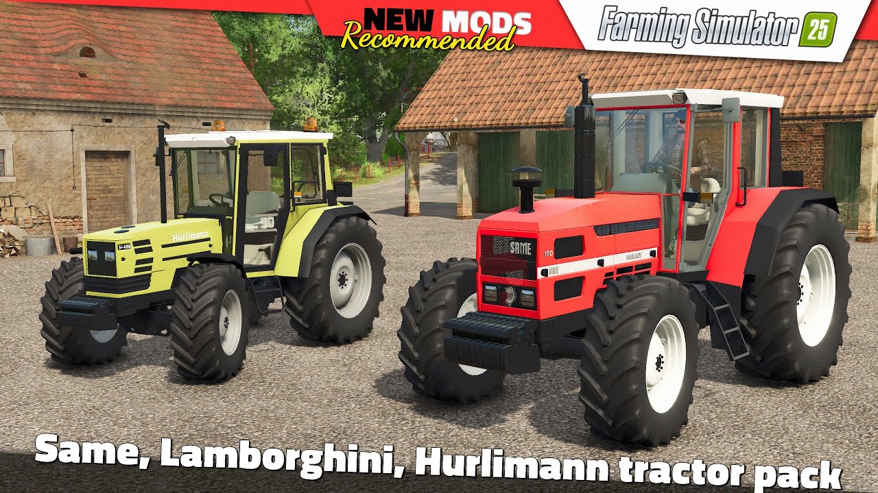 FS25 | SAME, Lamborghini and Hurlimann tractor pack - Farming Simulator 25 Mods Review QHD