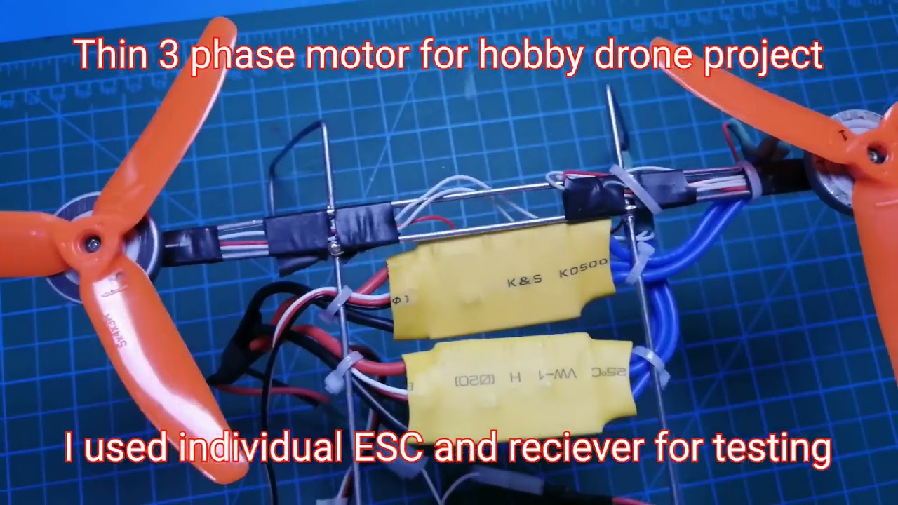 Drone motor from old Laptop cdrom drive, (3 phase motor for drone project)