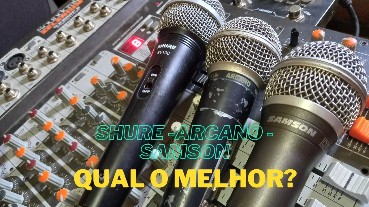 QUAL MICROFONE É MELHOR PARA VOCÊ? SHURE SV100 - ARCANO RENIUS 8 - SAMSON Q7