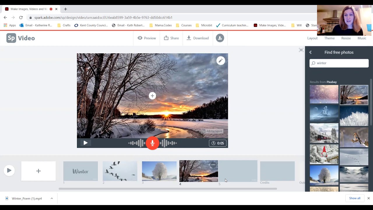 How to make a video in Adobe Spark by Mrs Robertson