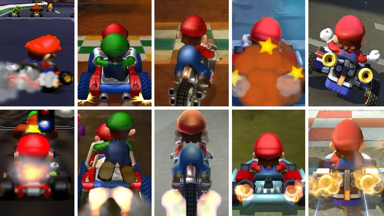 Evolution of Mario's Bad And Good Start in Mario Kart Games (1992-2024)