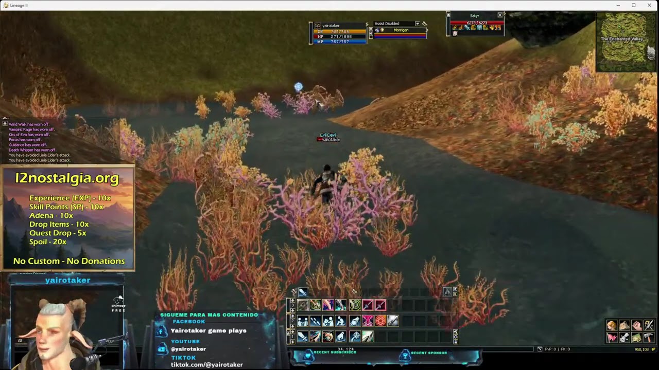Lineage 2 Nostalgia con Jan Clound Ban Dam alias yairotaker correr para vivir