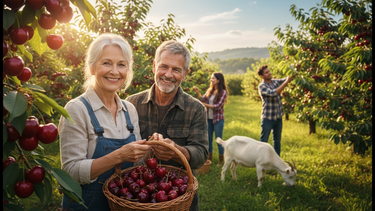 Life in Norway: Harvesting Giant Cherries by the Fjord 🇳🇴🍒