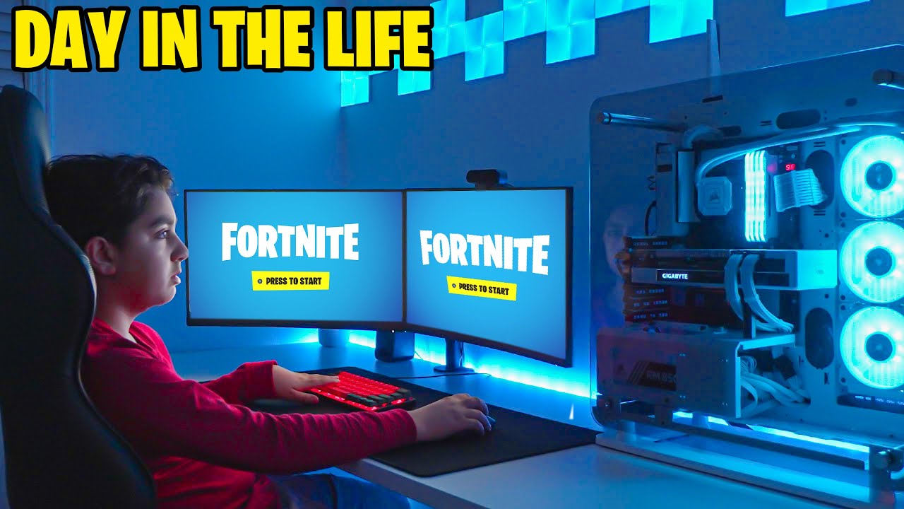 A Day In The Life Of A Fortnite Youtuber (BABYSCRUBZ)