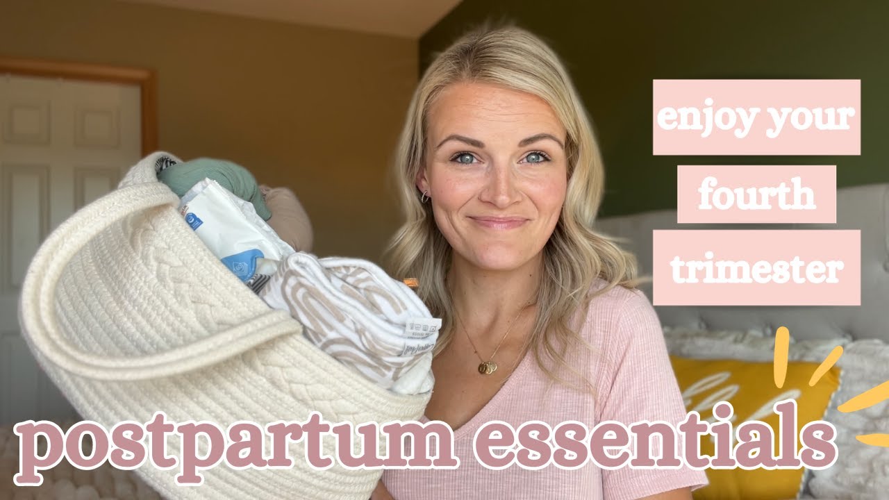 Postpartum Essentials + 7 tips for moms! // Must haves for an easy postpartum!