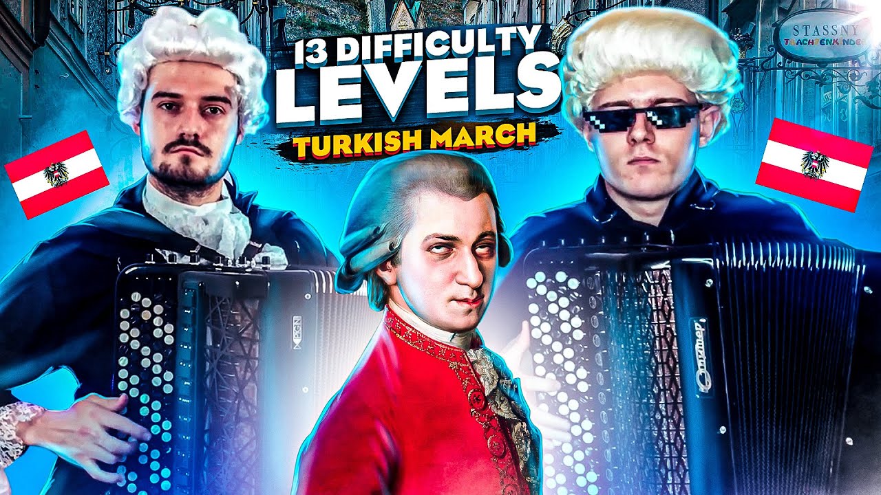13 Difficulty Levels of the Turkish March | Just Duet
