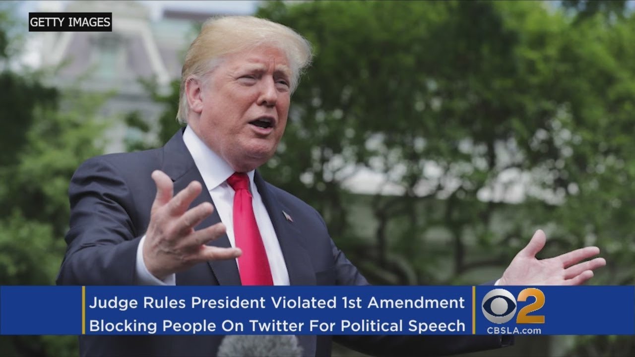 Judge Says Trump Cannot Block Twitter Users Without Violating First Amendment