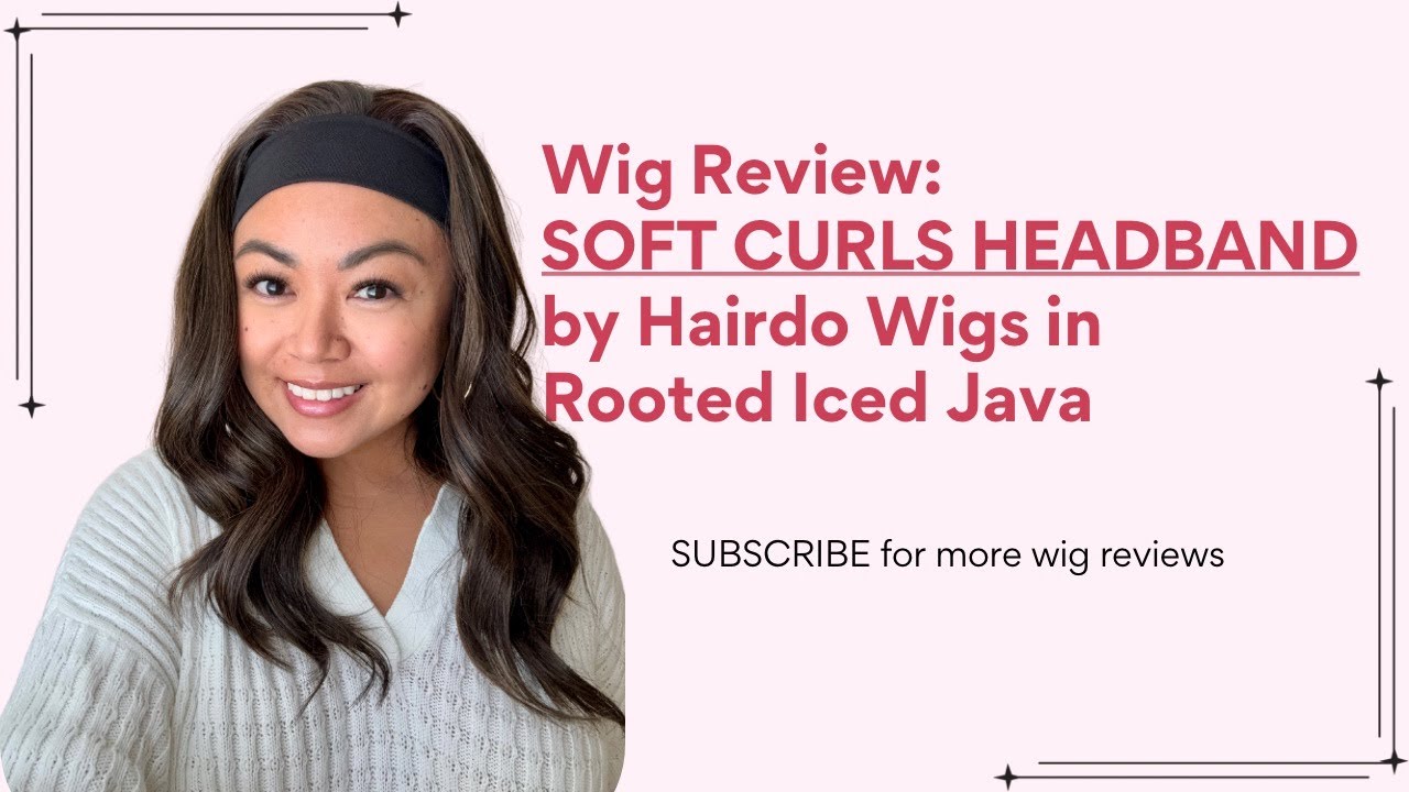 Hairdo Wigs Soft Curls Headband in Rooted Iced Java