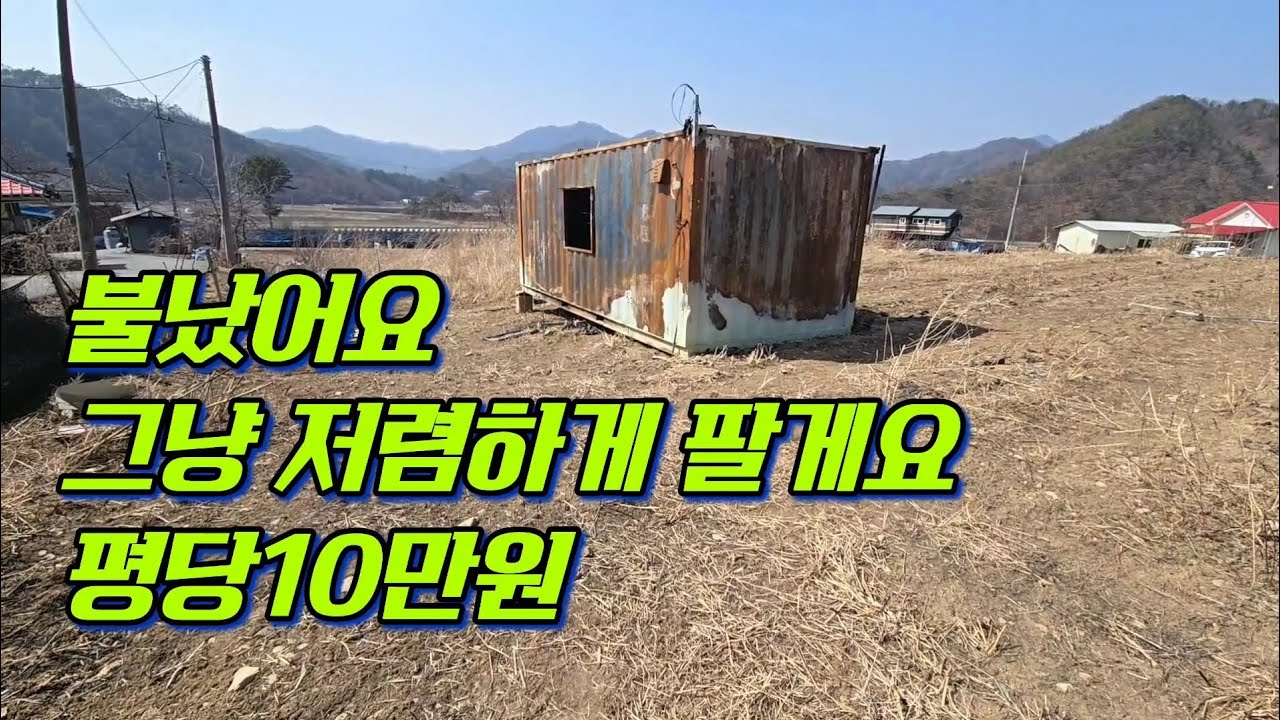 횡성 청일토지(260317) 대추나무.더덕 식재된 2필지토지 520평. 5200만원 입니다