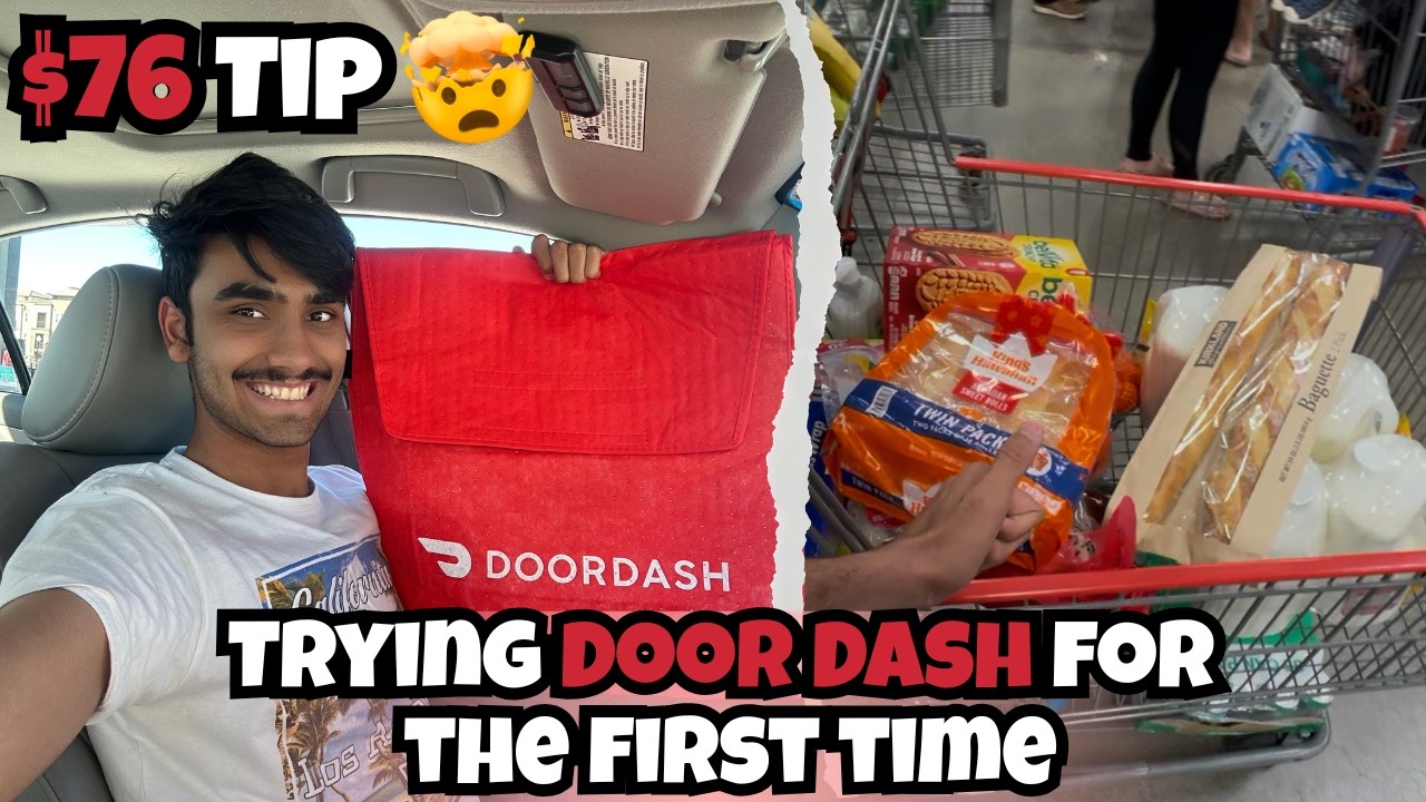 Trying Door Dash for the first time | Giving earnings to charity if this video hits 20k Views!