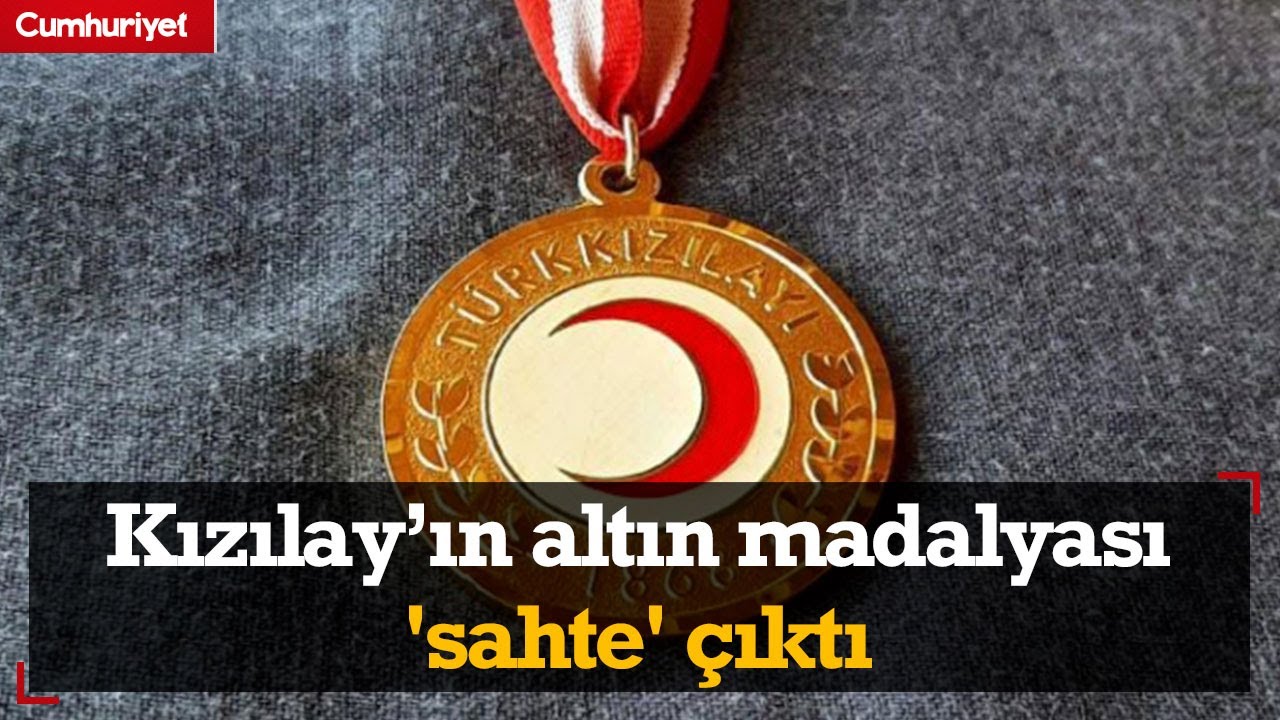 Kızılay’ın altın madalyası 'sahte' çıktı