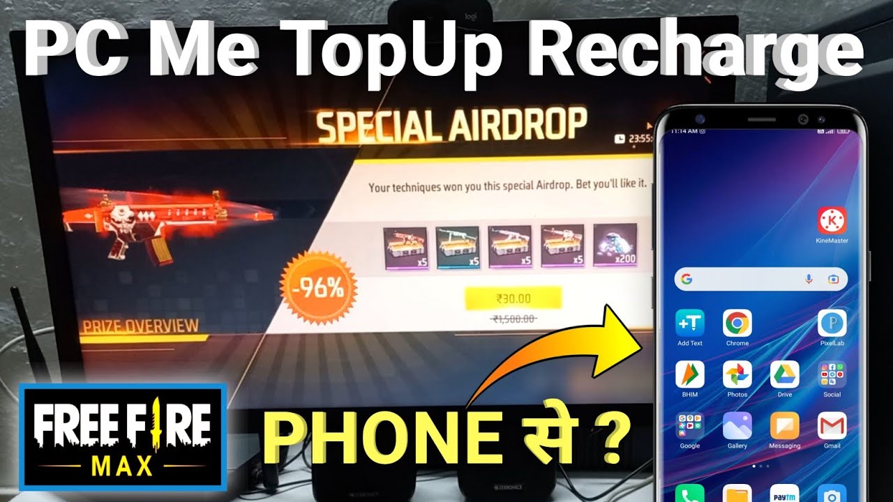 PC Se Free Fire Max TopUp Recharge | How to Recharge Free Fire Max Special AirDrop from PC