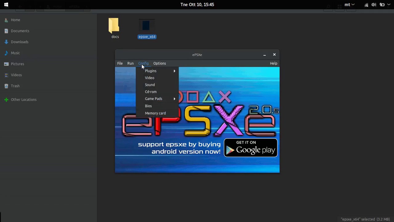 Effect of Pete's Plugins on ePSXe 2.0.5 Linux x64