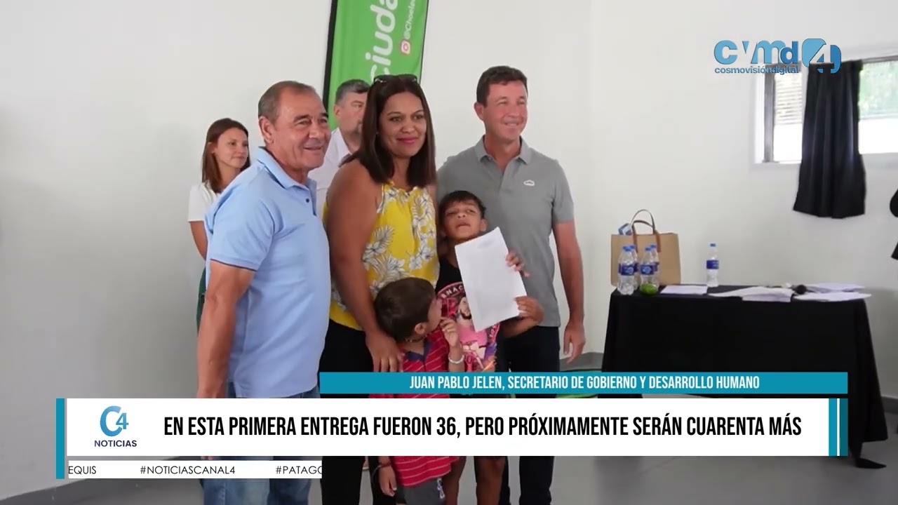 ENTREGARON 36 TERRENOS A FAMILIAS DE CHOELE CHOEL