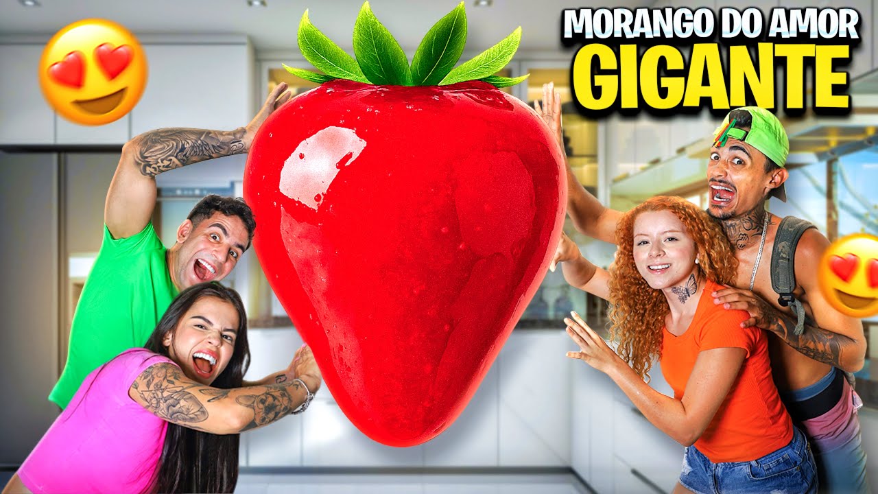 FIZEMOS O MAIOR MORANGO DO AMOR DO MUNDO! *Deu certo ?