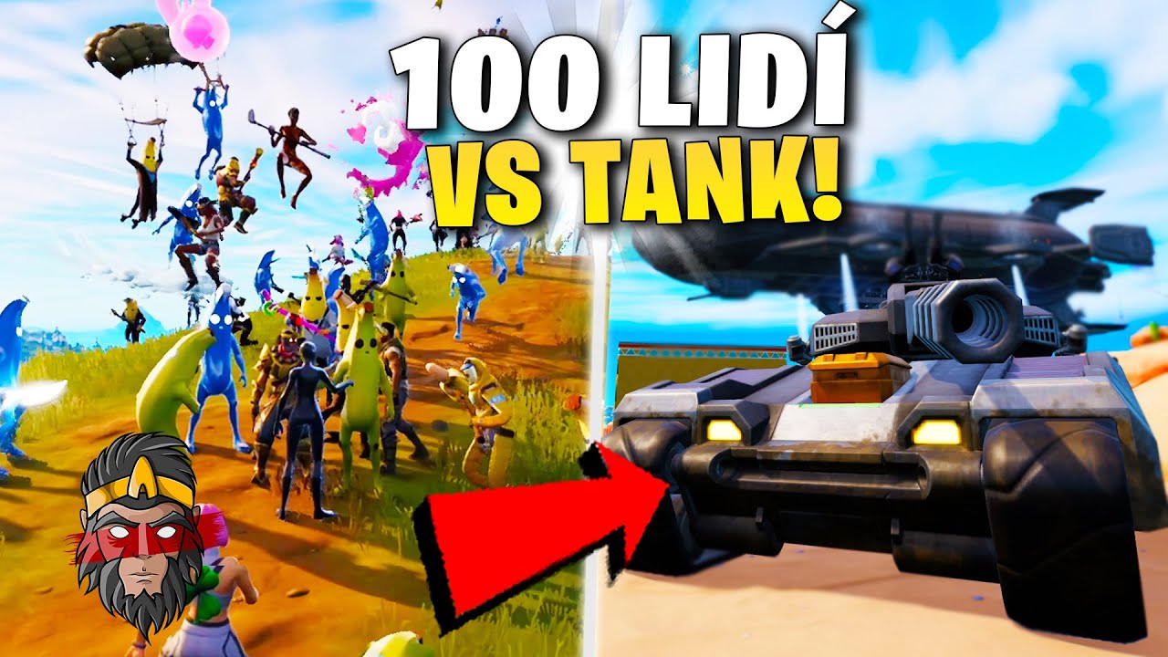 *MINIHRA* 100 LID&Iacute; VS TANK VE FORTNITE!!