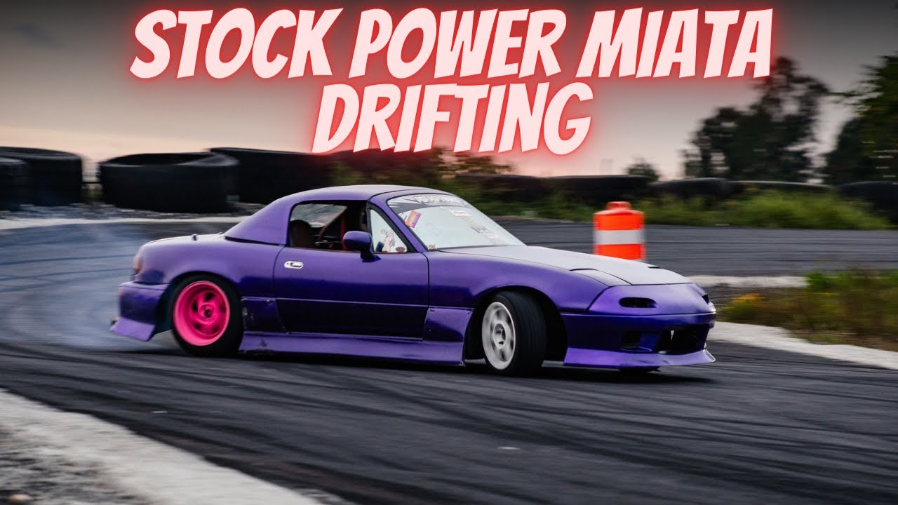 STOCK POWER 1.8 NA Miata Drifting Capitol Raceway In Maryland