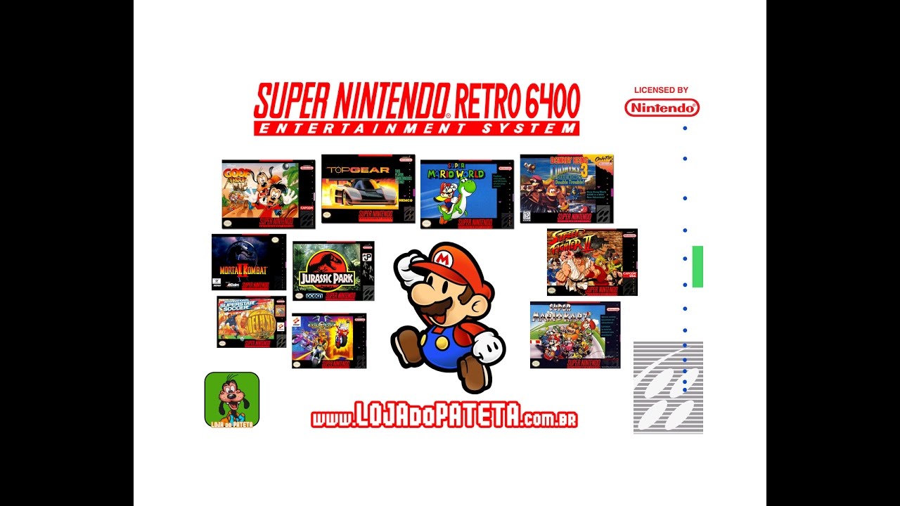 Novo Super Nintendo Retro 7500 Jogos