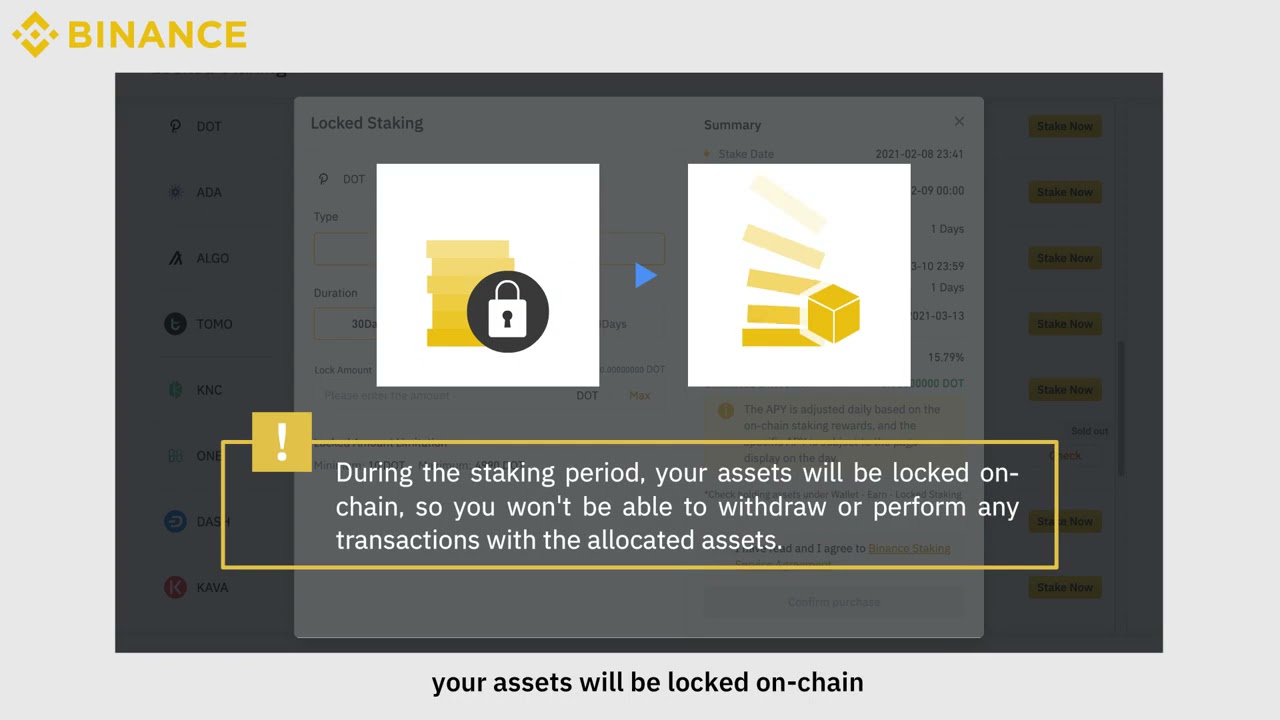 Binance Locked Staking Tutorial