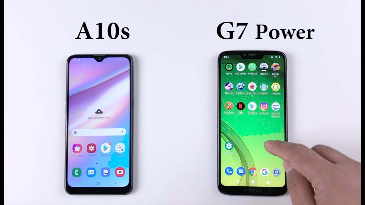 SAMSUNG A10s vs G7 Power Speed Test