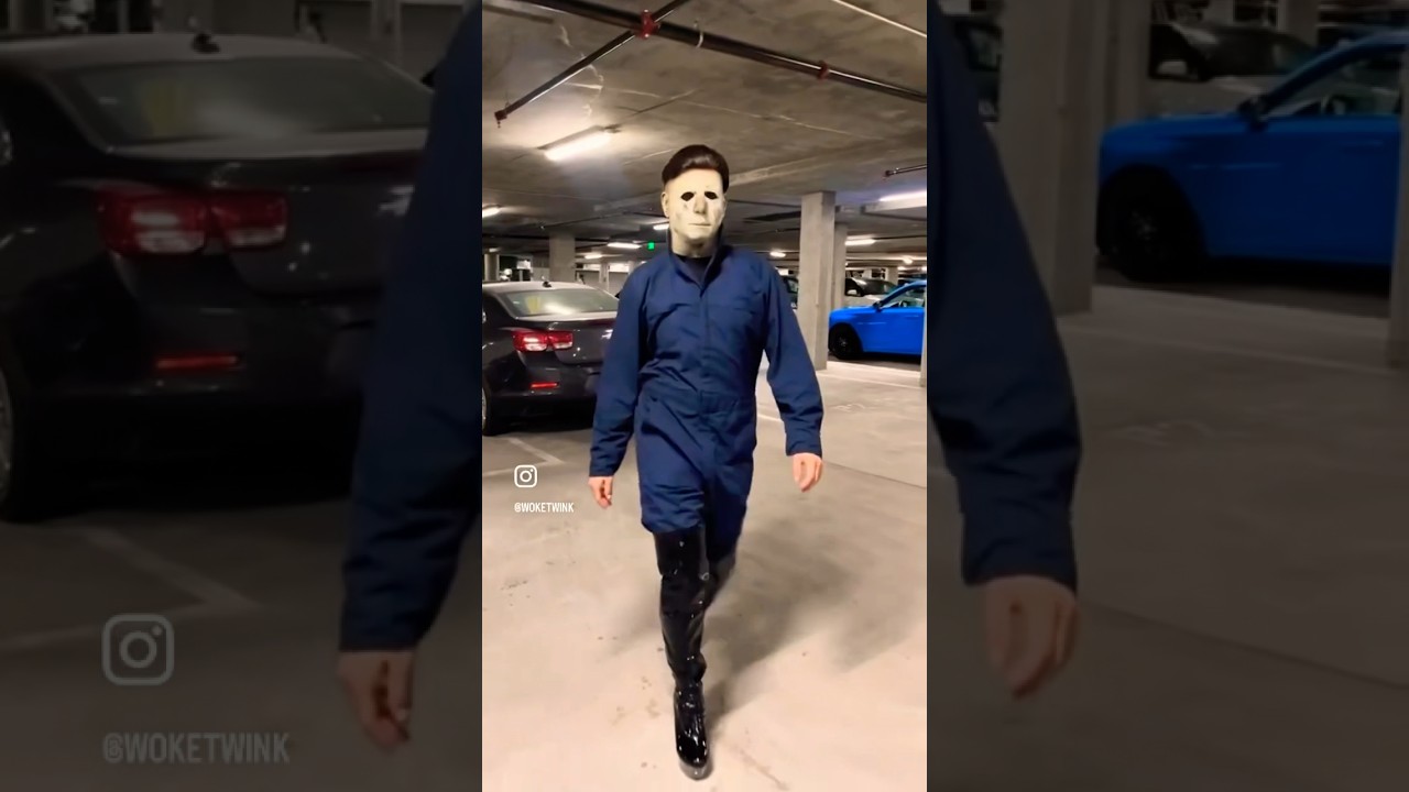 THE HORROR 😂🎃 #funny #halloween #michaelmyers #shorts #funnyshorts