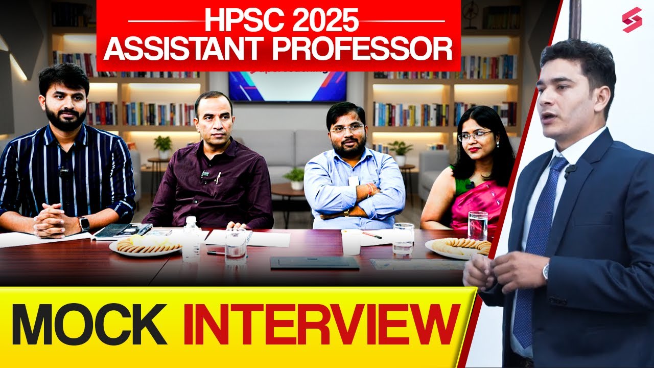 Assistant Professor Mock Interview Political Science | HPSC 2025 Assistant Professor Mock Interview