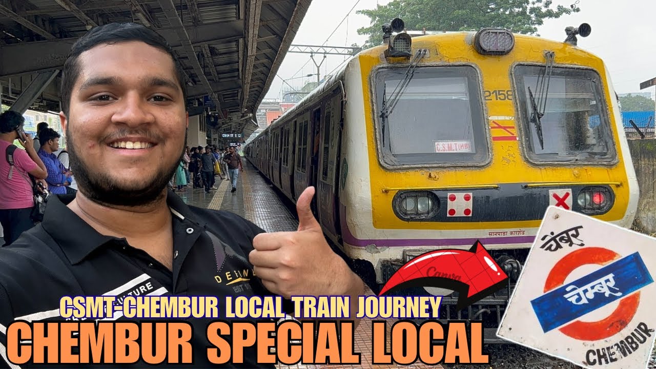 Journey In Chembur Special Local Train Of CR 🚂 | Csmt-Chembur Local Train Journey 