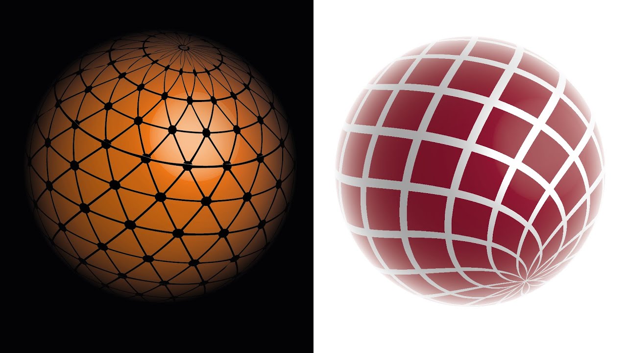 Crear Esferas con Patrones Geométricos - Illustrator