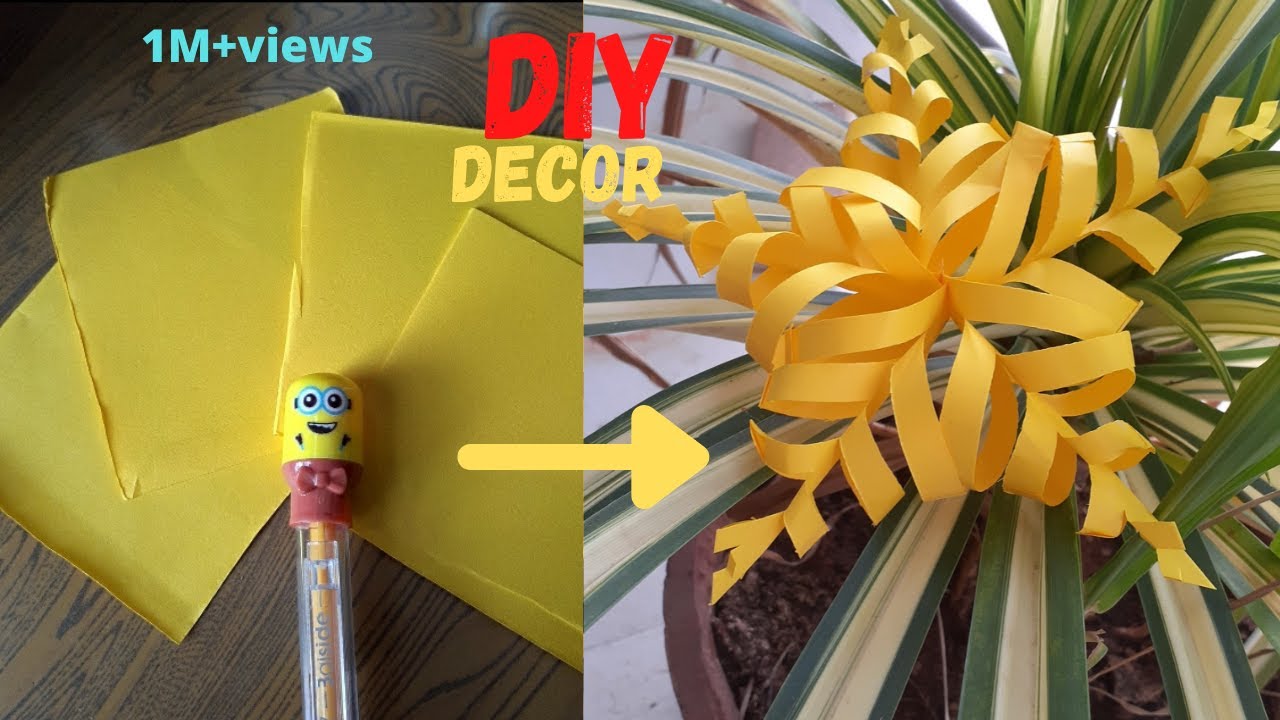 DIY decor | valuable 5 mins craft || diviks art et artisanat ||