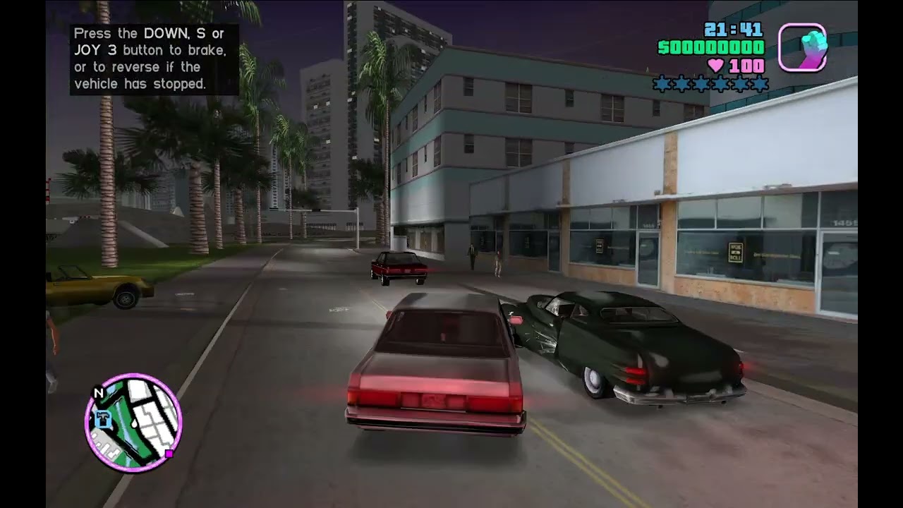 GTA Vice City: Tommy car crash - VAN TV