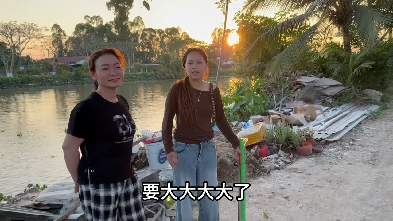 给越南老丈人家建房，大门装好，全村最靓的一户！！