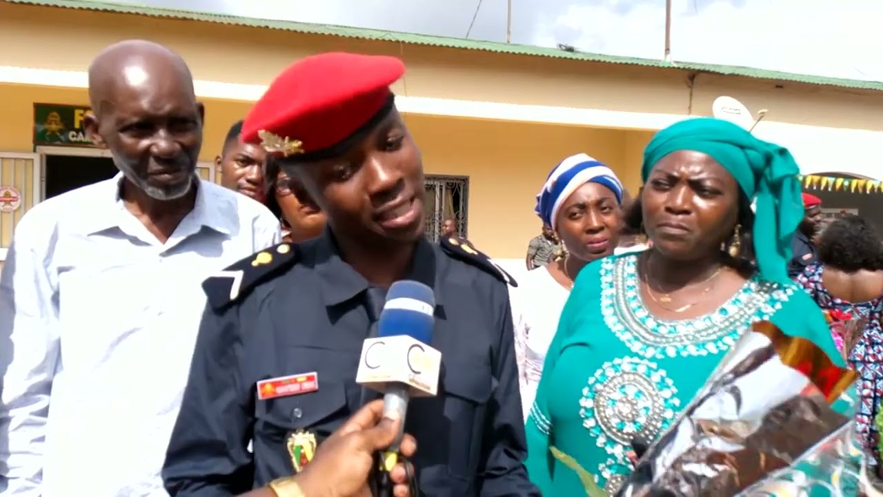 GENDARMERIE NATIONALE:1ers gallons pour les élèves gendarmes du Camp Yeyap promo 2022. Aimé Moukoko