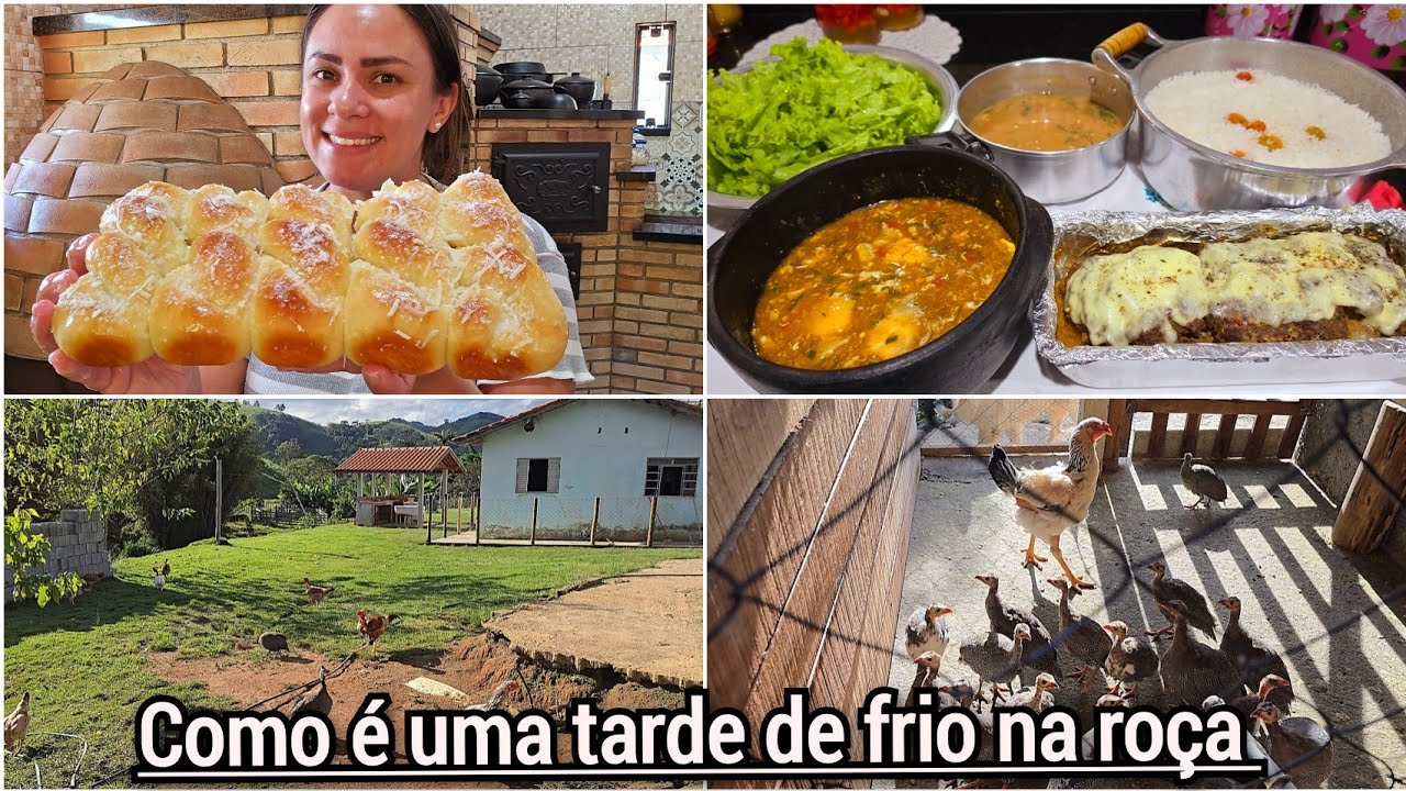 ROSQUINHAS DE LEITE CONDENSADO+CALDO DE OVOS E BOLO DE CARNE+MUDEI A SALA+OS AFAZERES DA ROÇA.