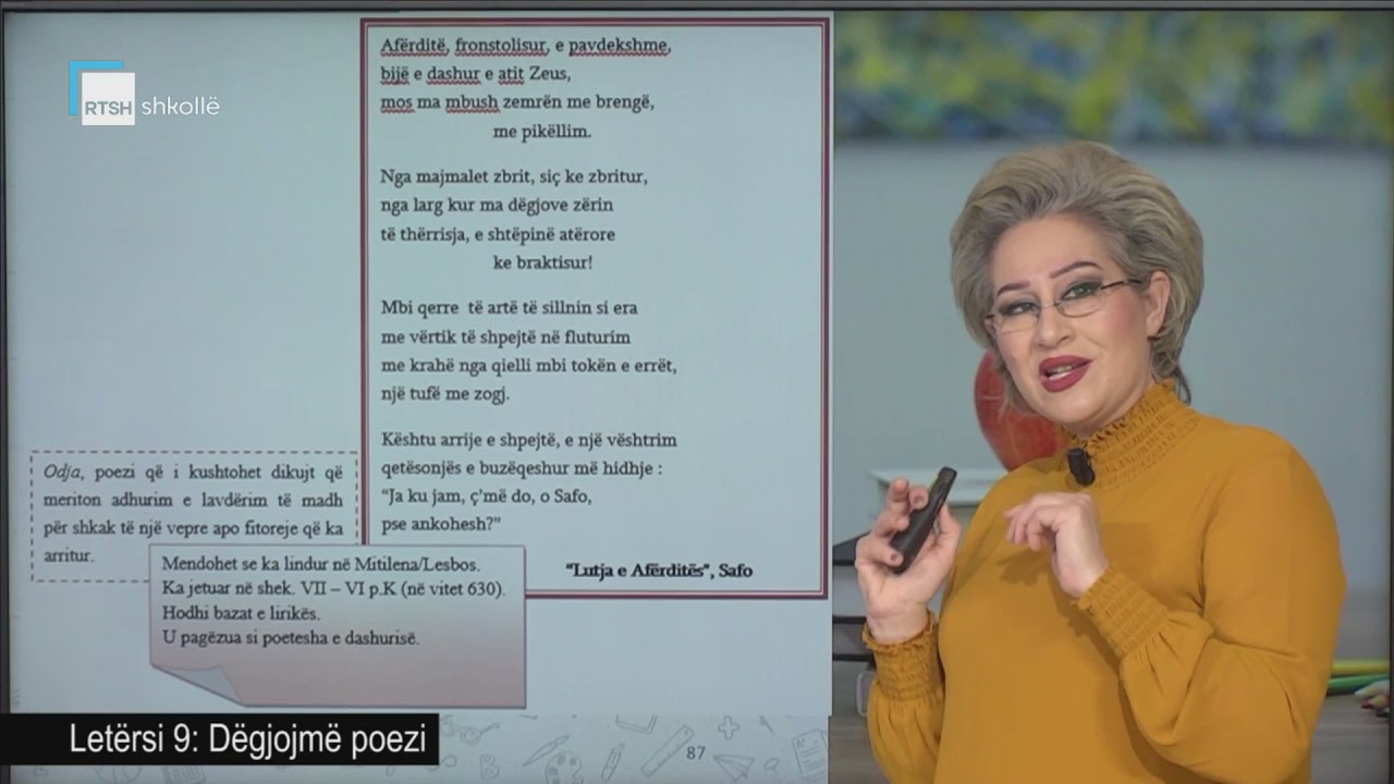 Letërsi 9 - Dëgjojmë poezi