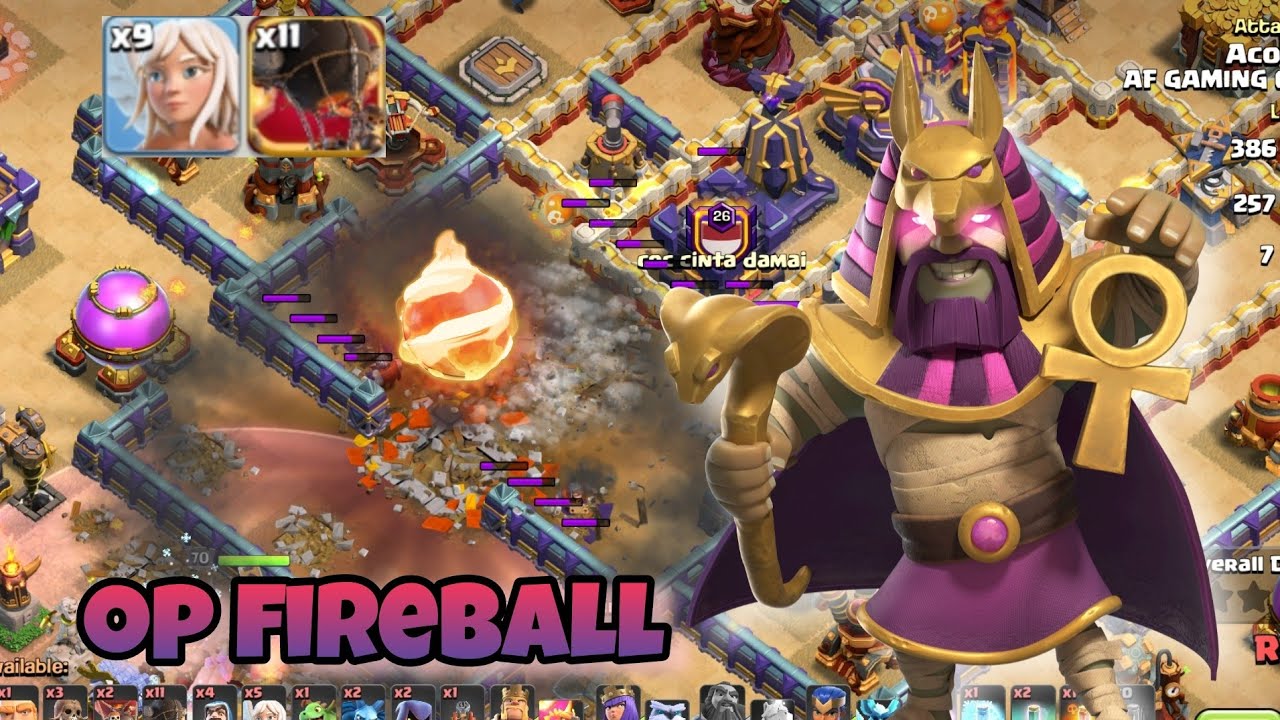 Fireball warden with 9 healers TH16 Legend League Attack Ep-19 | Clash of Clans