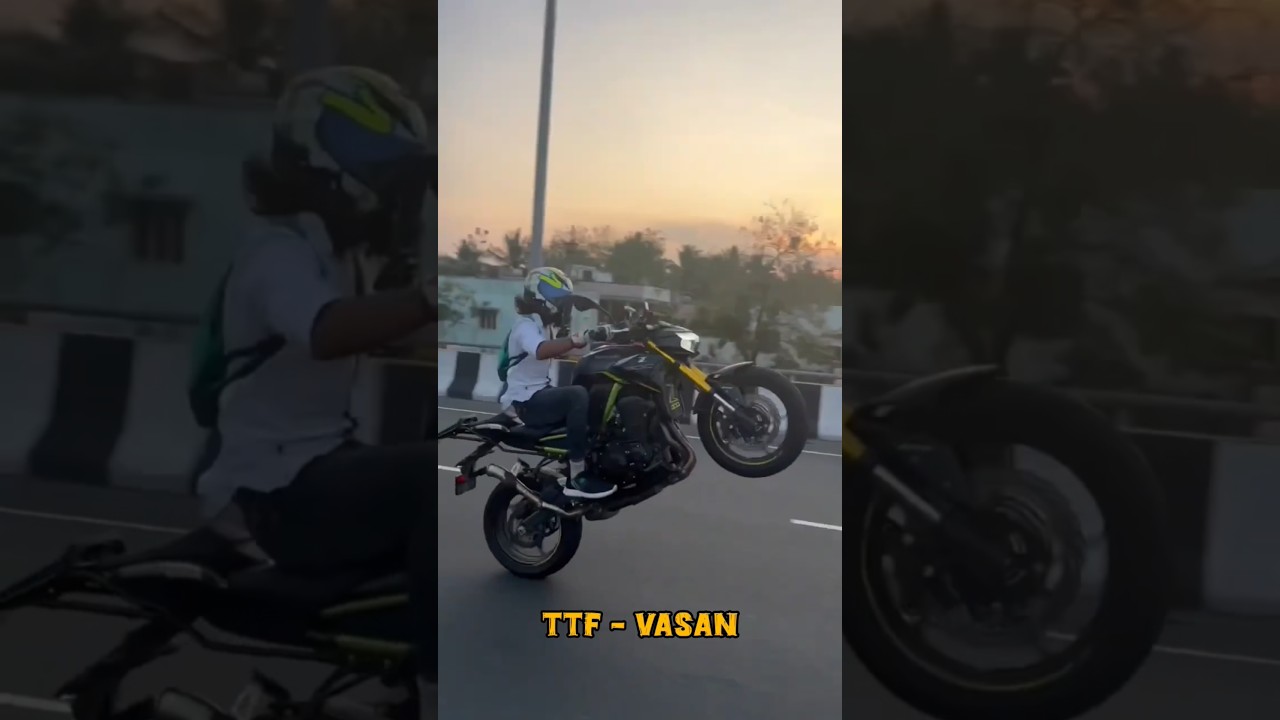 Z900 TTF Vasan wheelie video🔥