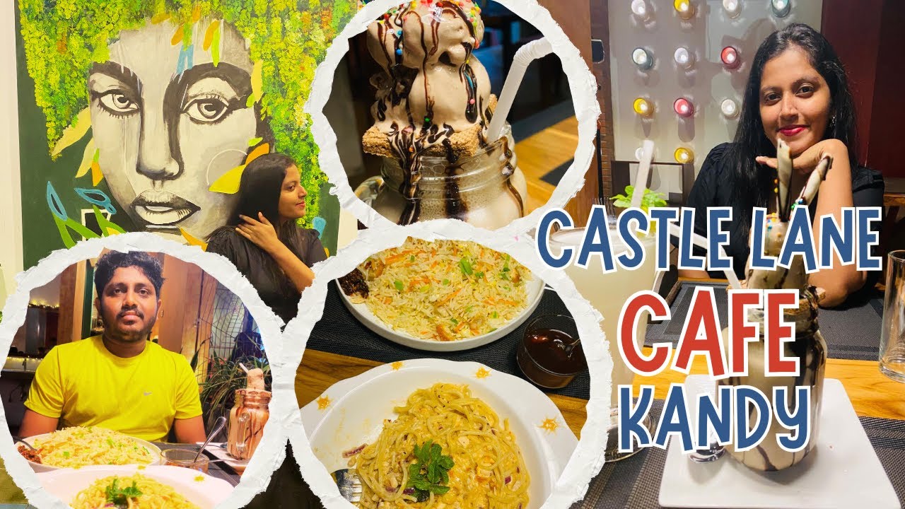 Castle Lane Cafe and Restaurant Kandy  🍚🍔🥘🍹🌮 | නුවර ගිහින් අඩුවට කන්න ලස්සන තැනක් | BYOB 🍺🍤🥩#kandy