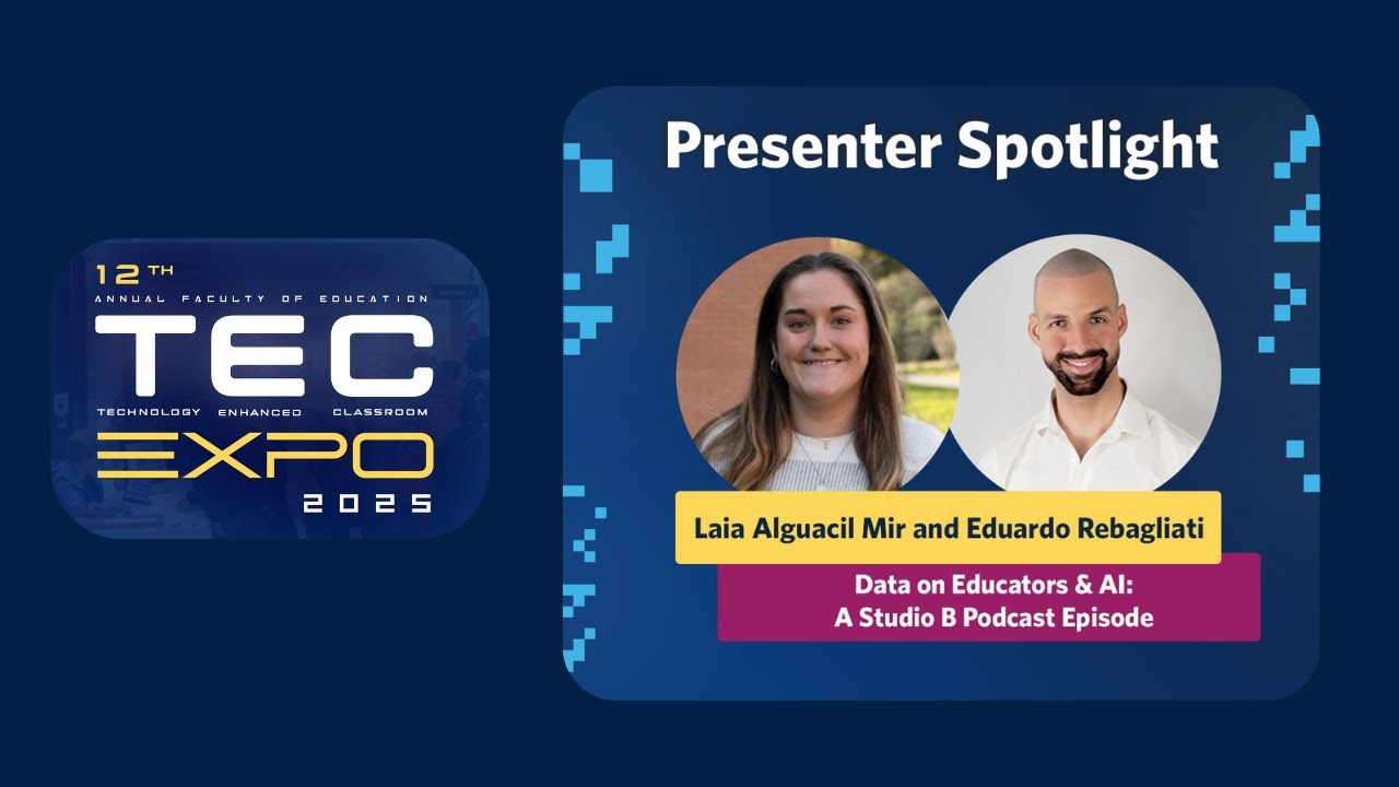 Data on Educators & AI - Laia Alguacil Mir and Eduardo Rebagliati | TEC Expo 2025