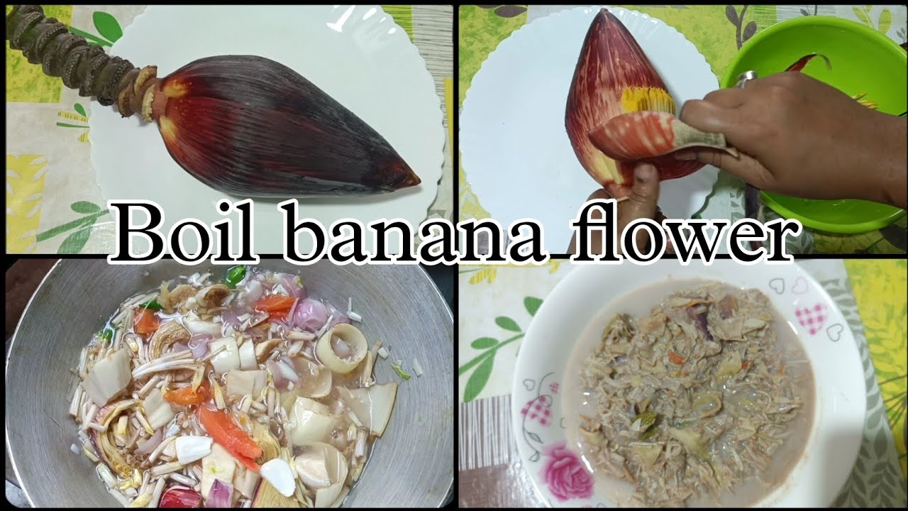 Boil Banana flower recipe/ banana flower /boil recipe