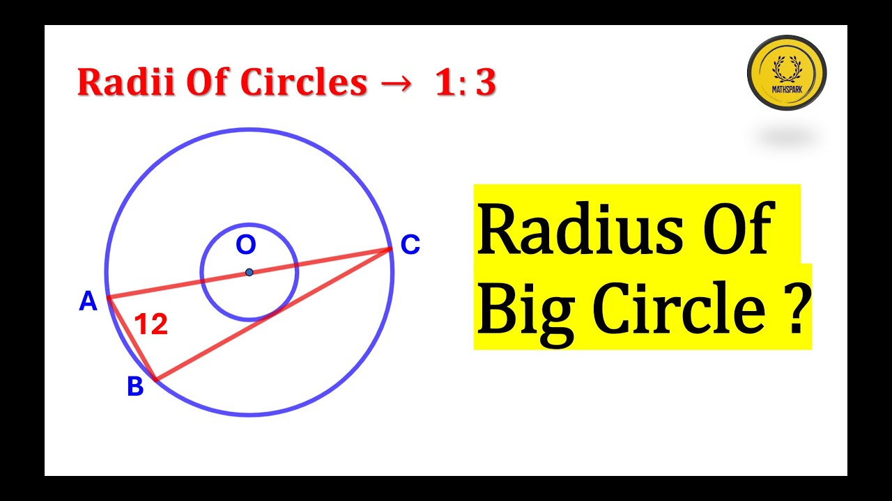 🔵 Radius of the Big Circle? | Geometry Problem with a Hidden Trick