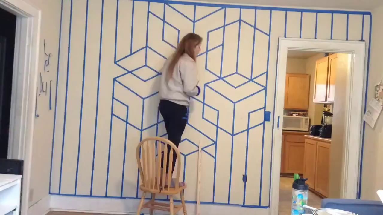 Geometric Wall Art by Kjaisa: Lake blue