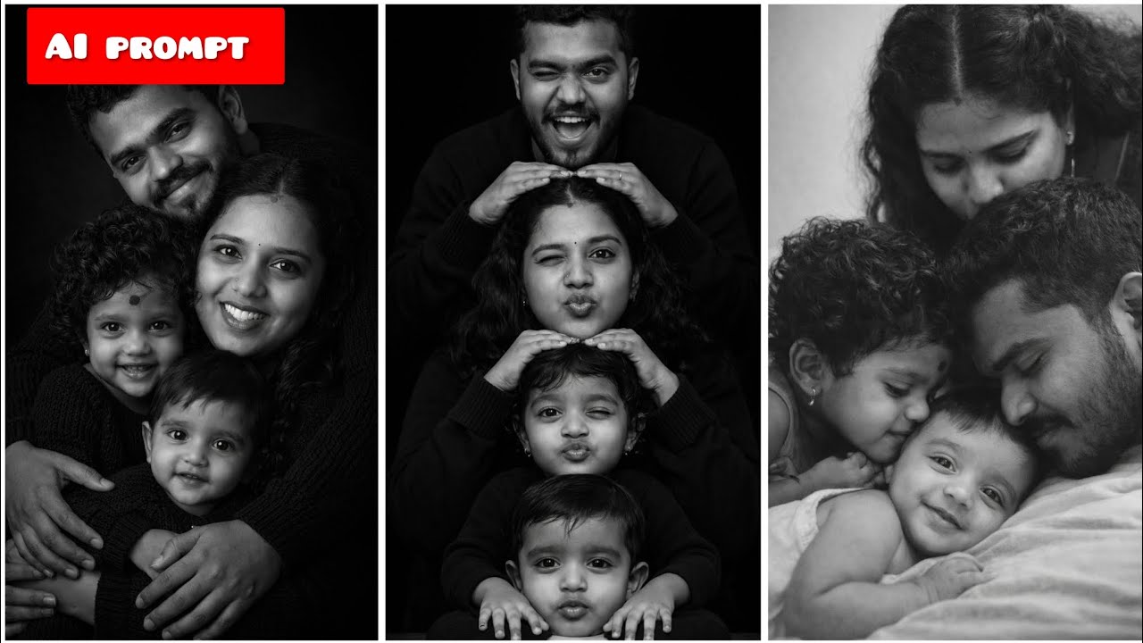 Trending cute family photo prompt | Chatgpt trending family photo prompt| Cute family photo editing 